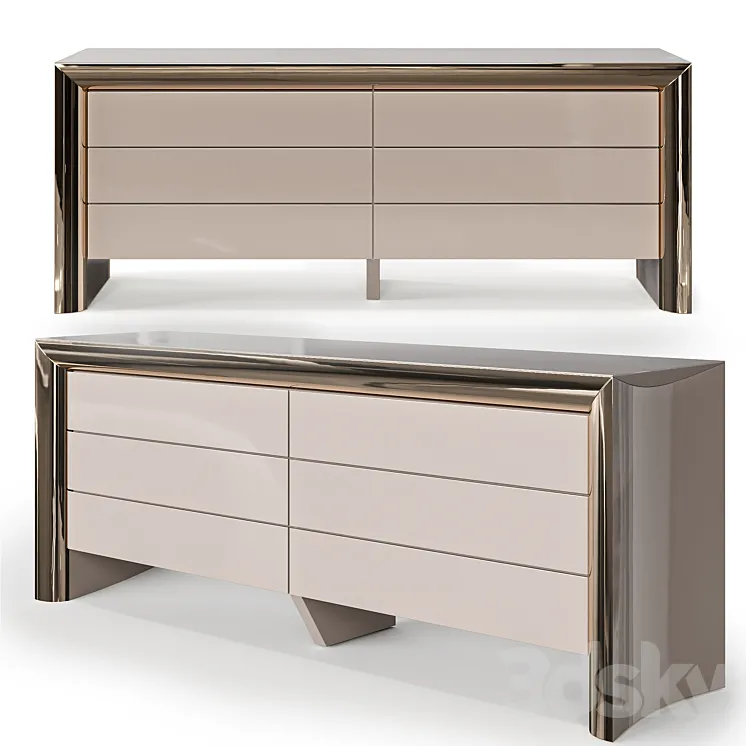 Chest of drawers Visionnaire HAMILTON 3D Model Free