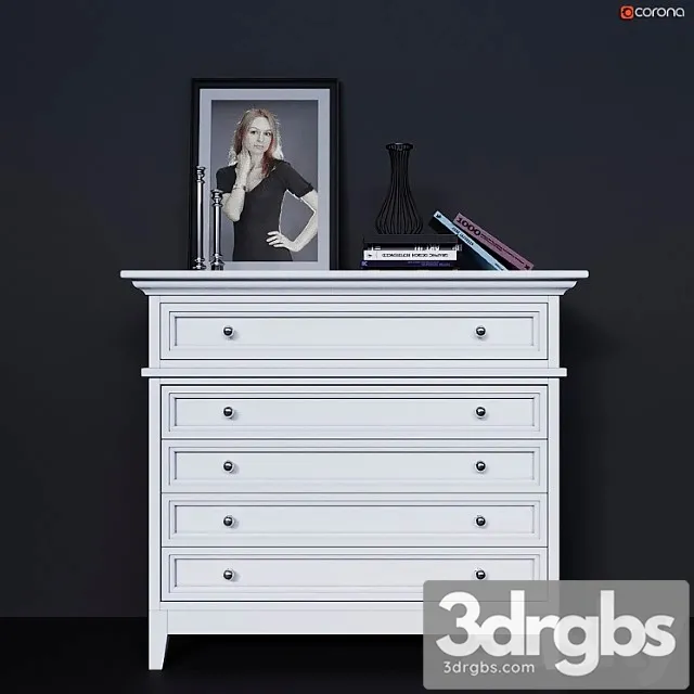 Chest of drawers with drawers dantone home 2 3D Model Free