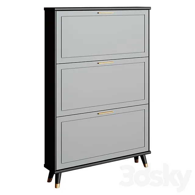 Chest of drawers Yilia Shoe cabinet 3D Model
