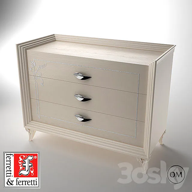 Chest of Drawesr - Today Collection - FerrettieFerretti 3DModel