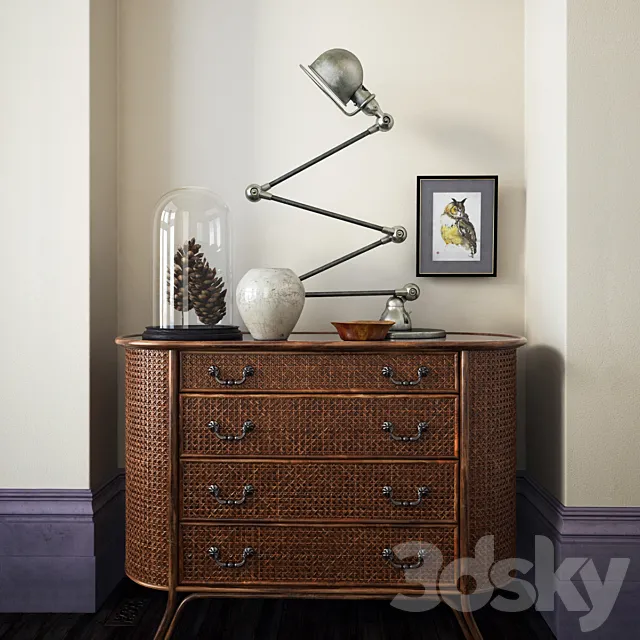 Chest Rattan 3DModel