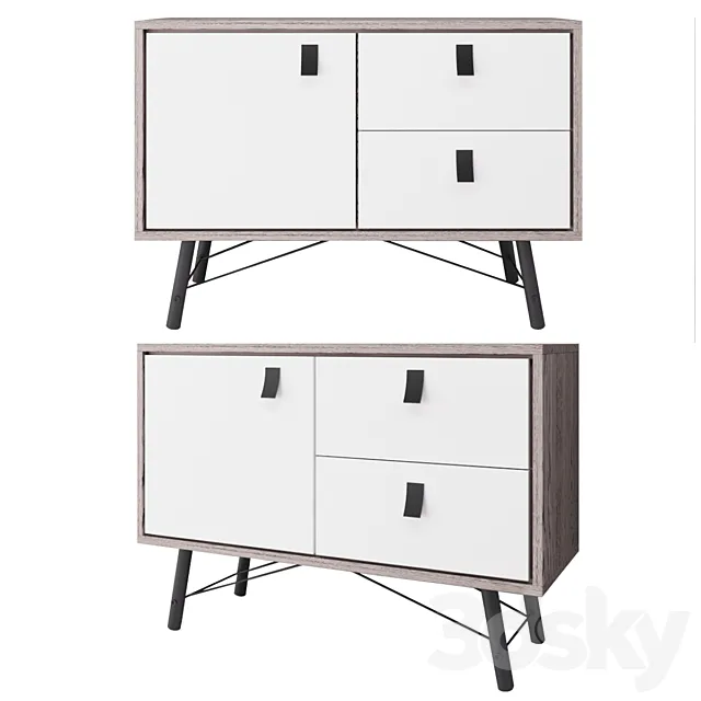 Chest Ry White Small Sideboard 3DModel