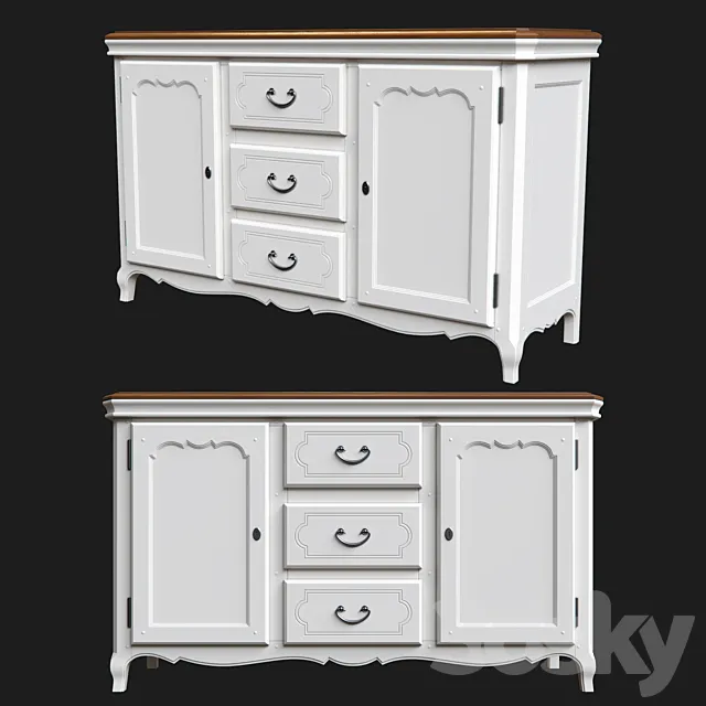 Chest Salon de Provence 3D Model