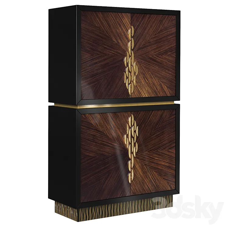 Chest The Teardrop Door Chest Caracole 3D Model Free