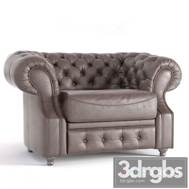 Chester M Armchair 01 3D Model Free