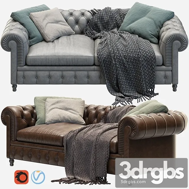 Chester One Sofas 3D Model Free