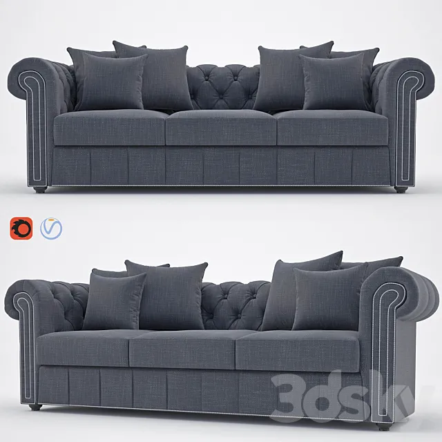 Chester sofa 3D Model