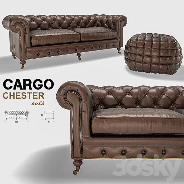 Chester sofa 3DModel