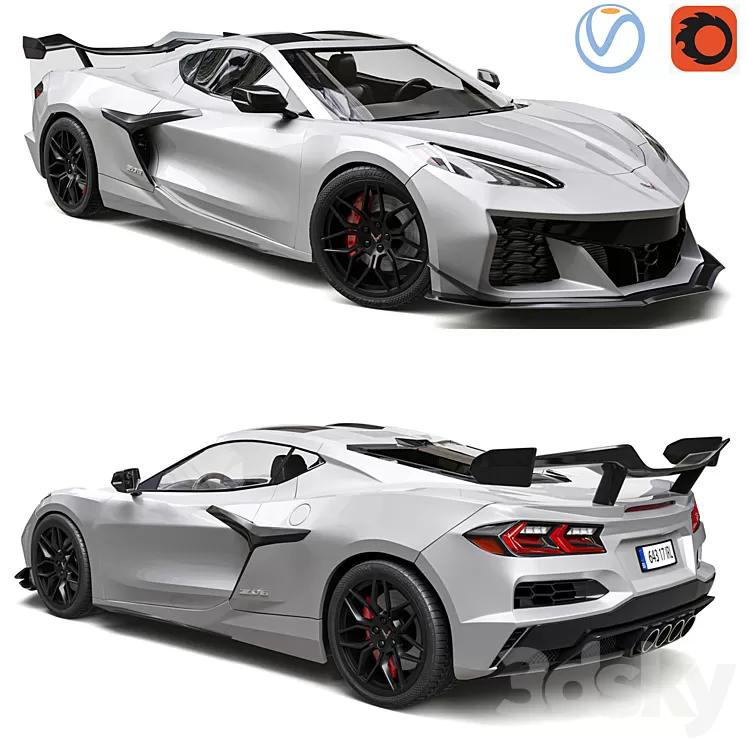 Chevrolet Corvette Z06 2023 3D Model