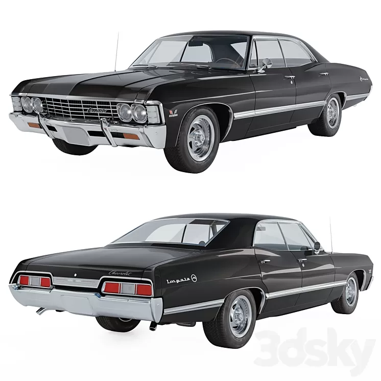 Chevrolet Impala 1967 4 Door 3D Model