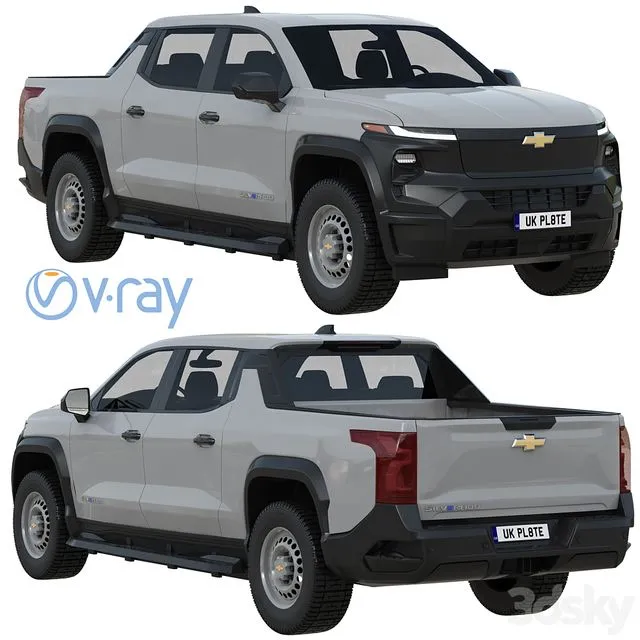 Chevrolet Silverado EV WT 3D Model