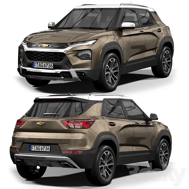 Chevrolet Trailblazer 2022 3D Model Free