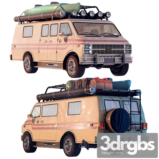 Chevrolet van 3D Model Free