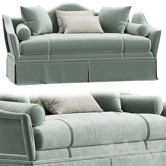 Chiara Provasi Isabel Green 3-Seater Sofa 3DModel