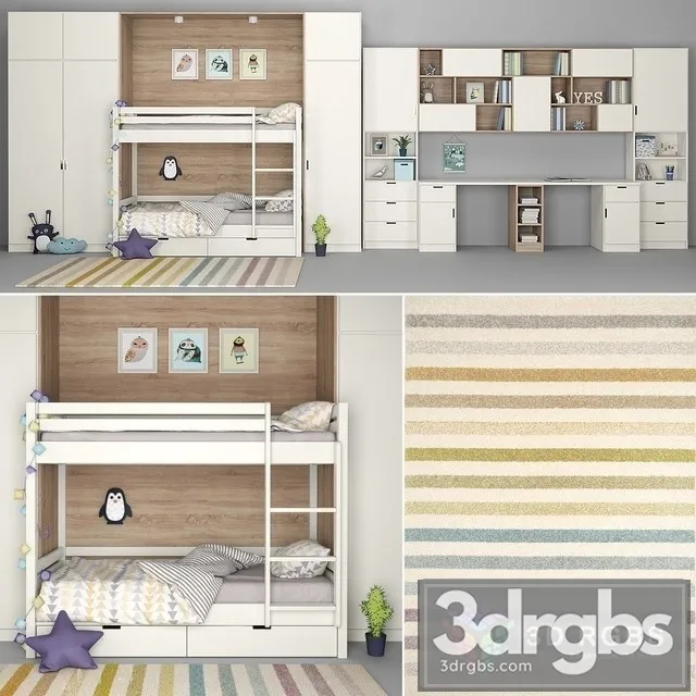 Child Furniture 3D Model Free