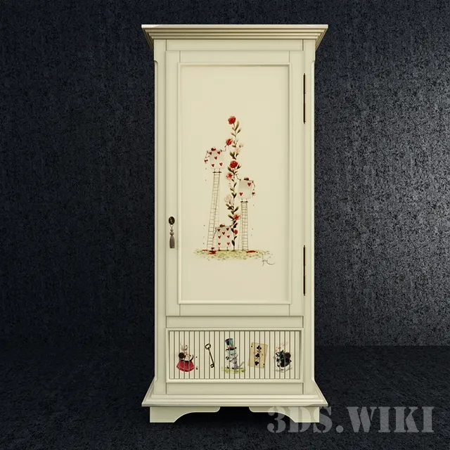 child-room - Alice's wardrobe 3D Model