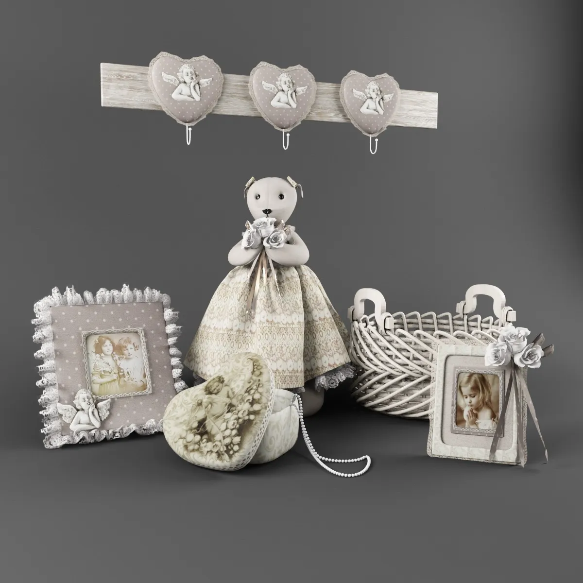 child-room - Angel set 3D Model