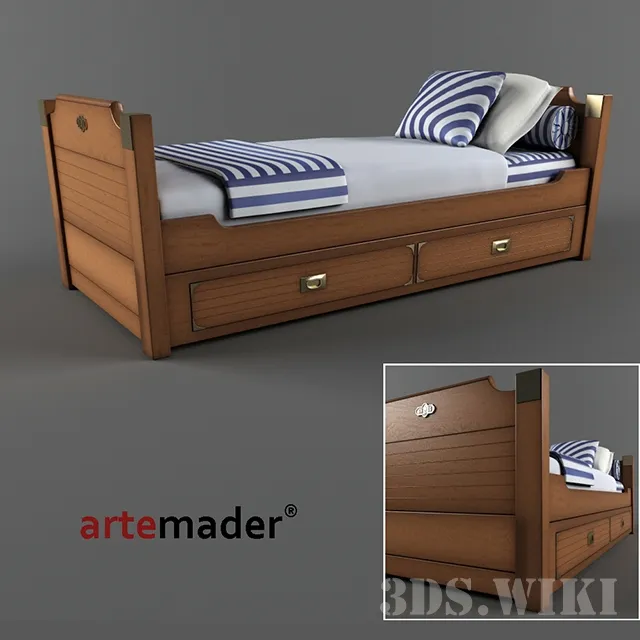 child-room - Artemader Camarote children's bed 3D Model