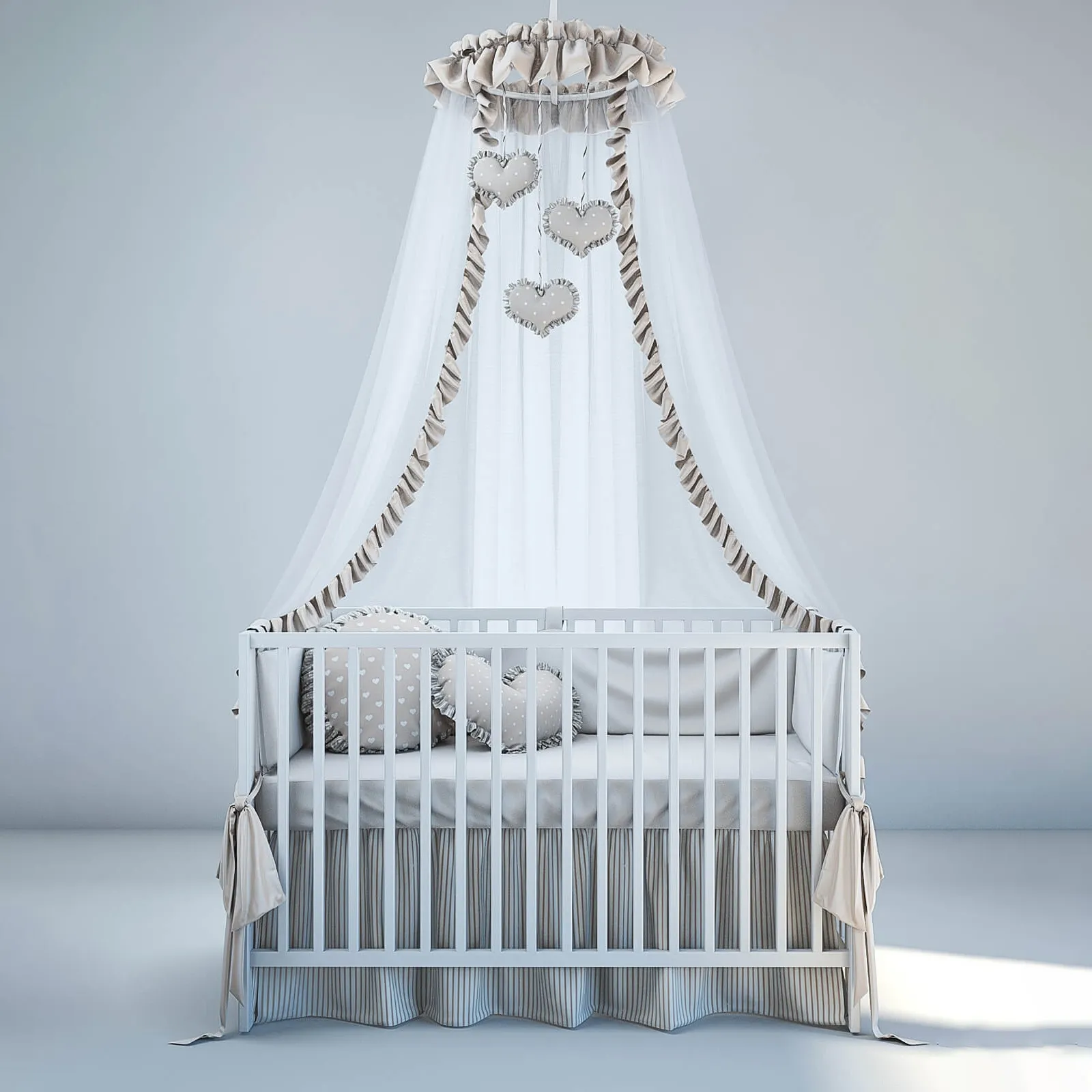 child-room - Baby bed 01 3D Model