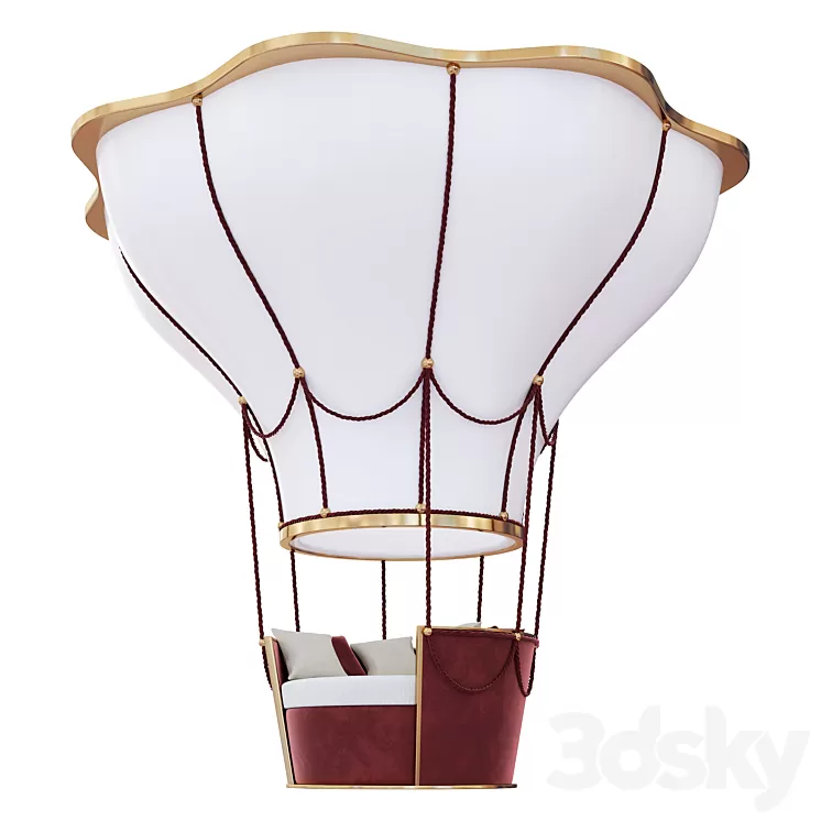 Child room bed (baby) Furnitures 3D Model Free