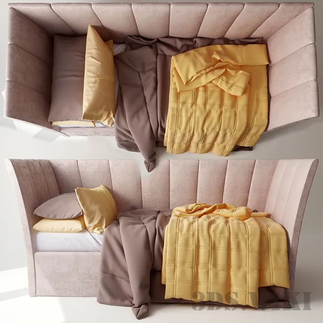 child-room - Bed in the nursery 3D Model