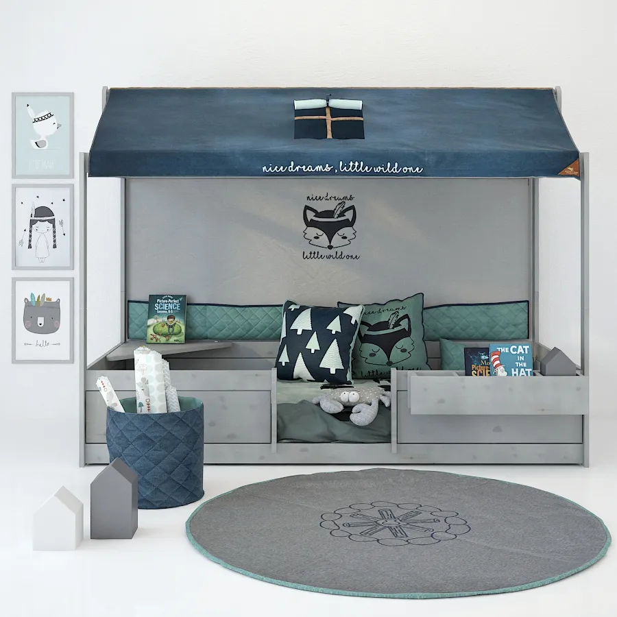 child-room - Bed New Forest 01 3D Model