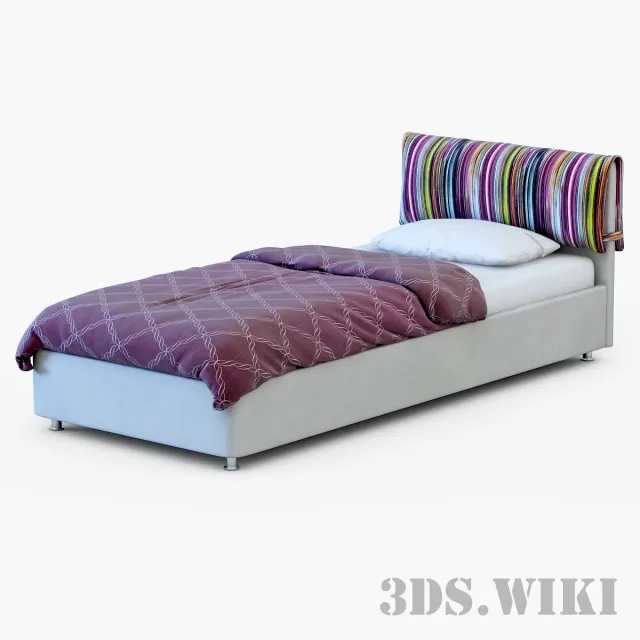 child-room - Boxing Spring Bed 3D Model
