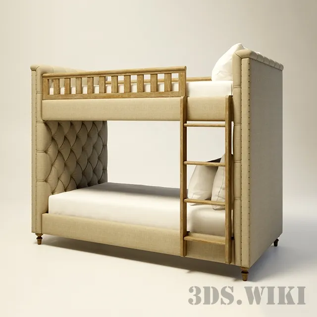 child-room - Bunk bed - GRAMERCY HOME 3D Model