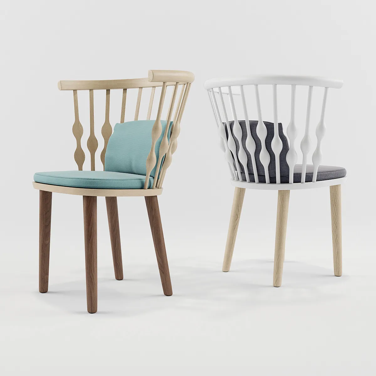 child-room - Chairs for child 09 3D Model