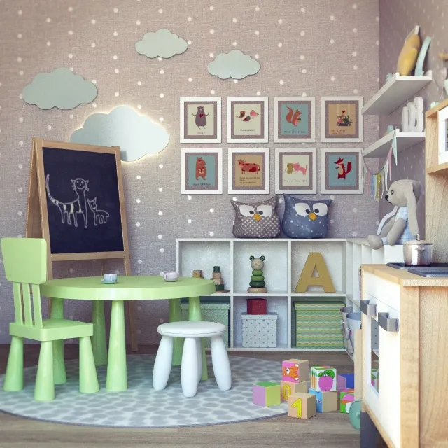 child-room - Children (decor and furniture) 3D Model