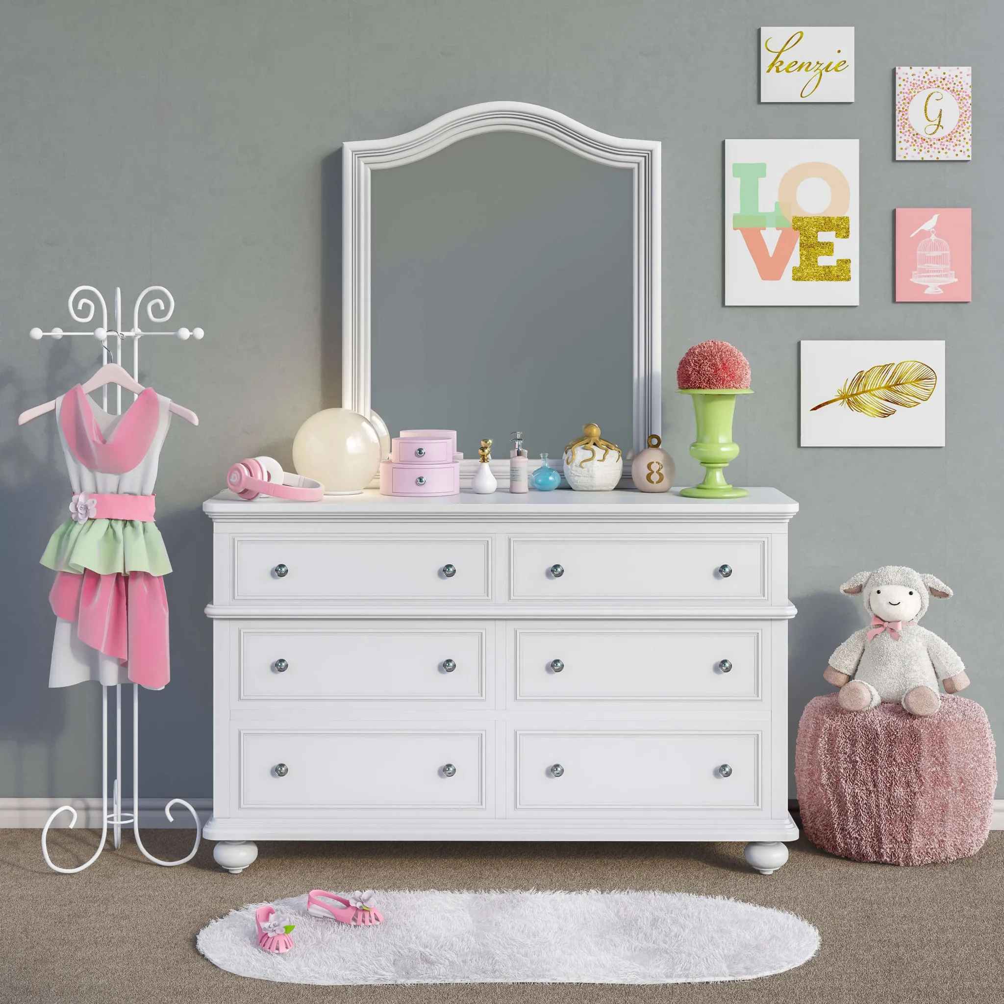 child-room - Children Furniture Set 3D Model