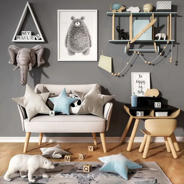 child-room - Children set 02 3D Model