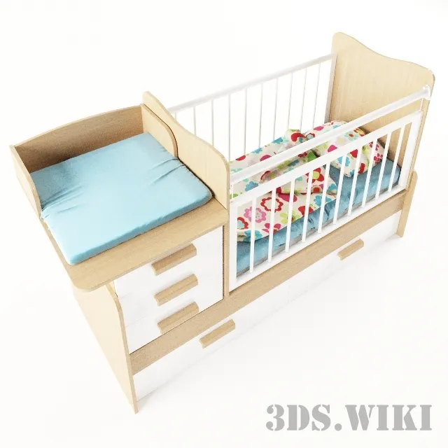 child-room - Children's bed 3D Model
