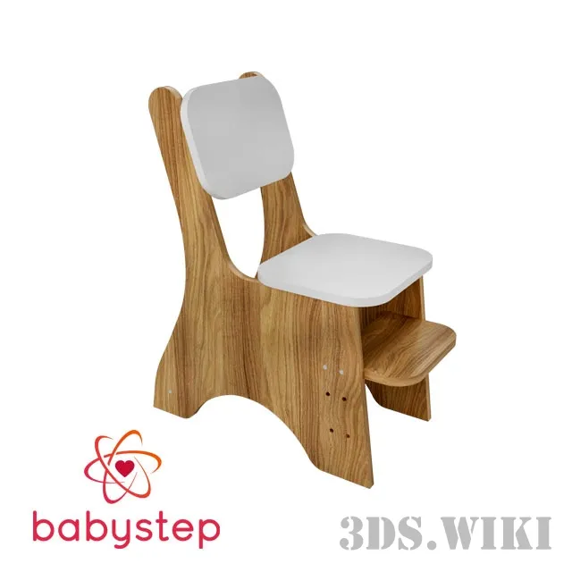 child-room - Children's chair Babystep Holiday 3D Model