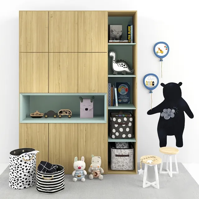child-room - Children's furniture 07 3D Model