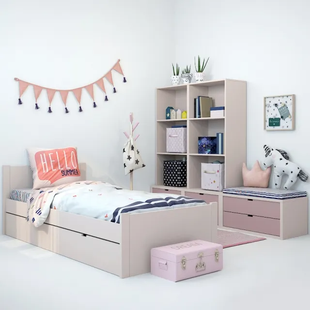 child-room - Children's furniture 3D Model