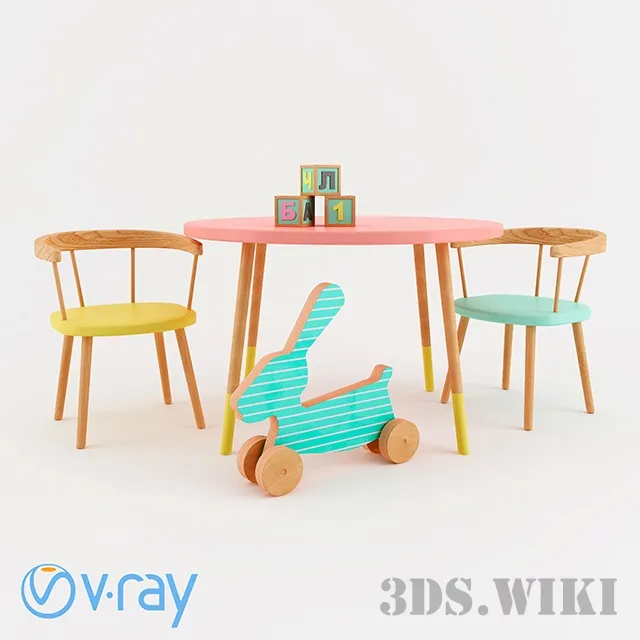 child-room - Children's furniture 3D Model