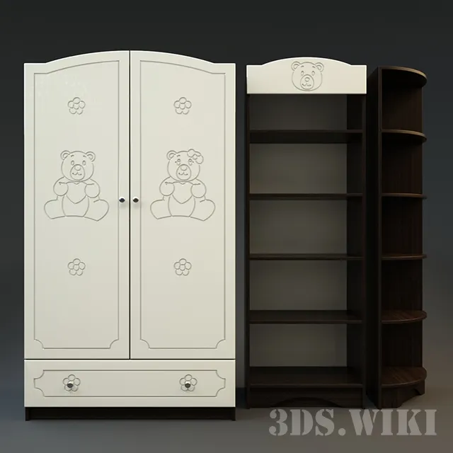 child-room - Children's furniture from the Walter Mebel factory 3D Model