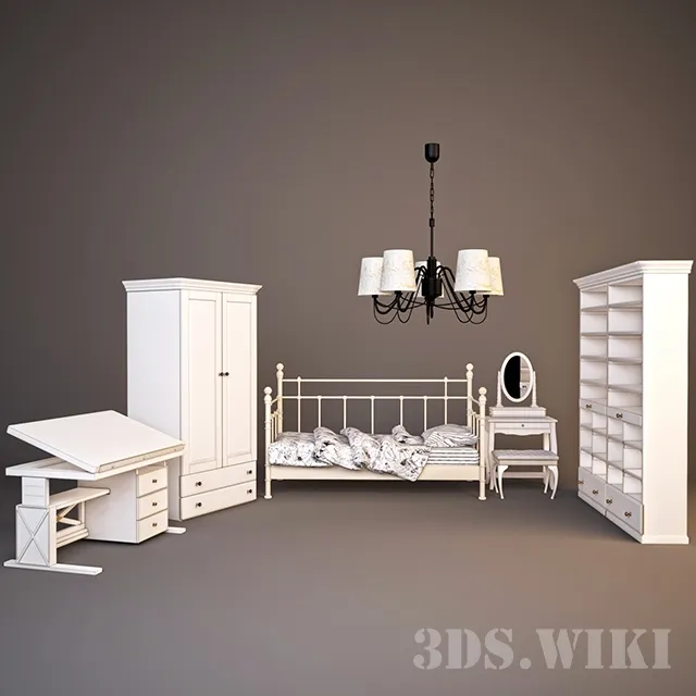 child-room - Children's furniture set 3D Model