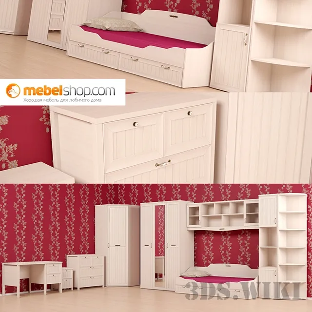 child-room - Children's furniture Sonata Intesedi 3D Model