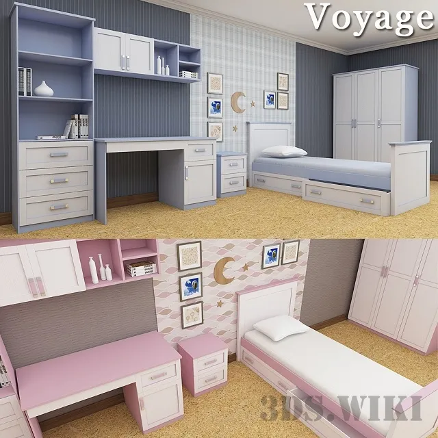 child-room - Children's room for a boy Voyage 3D Model