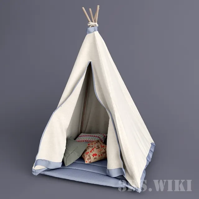 child-room - Children's room tent 3D Model