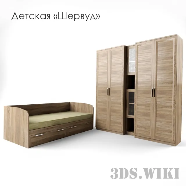 child-room - Children's "Sherwood" 3D Model