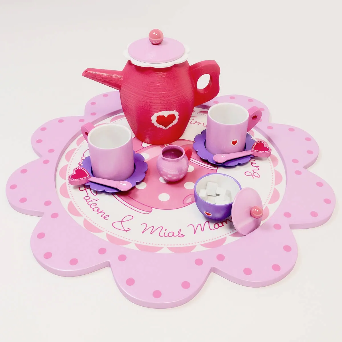 child-room - Children's tea set 01 3D Model