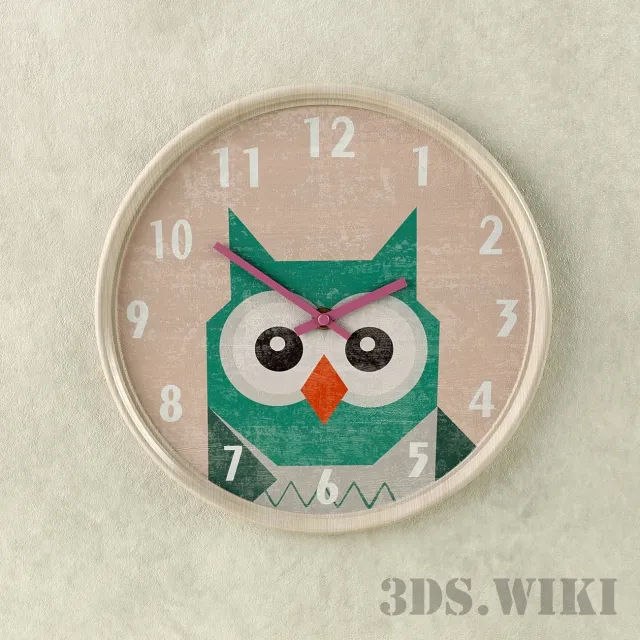 child-room - Children's wall clock 3D Model