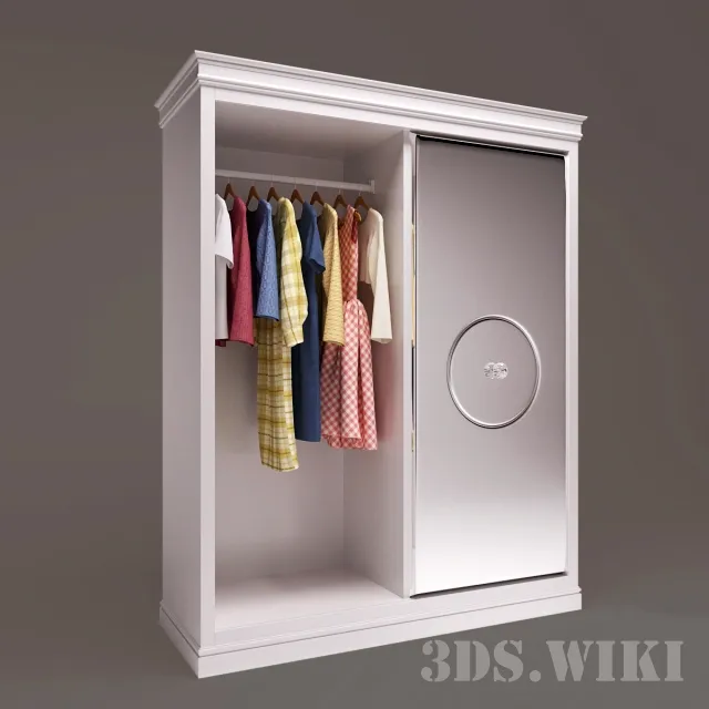 child-room - Children's wardrobe DOLFI 3072 3D Model