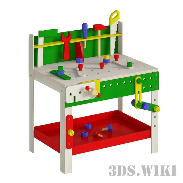 child-room - Children's workbench 3D Model
