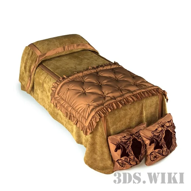 child-room - Classic baby bed 3D Model