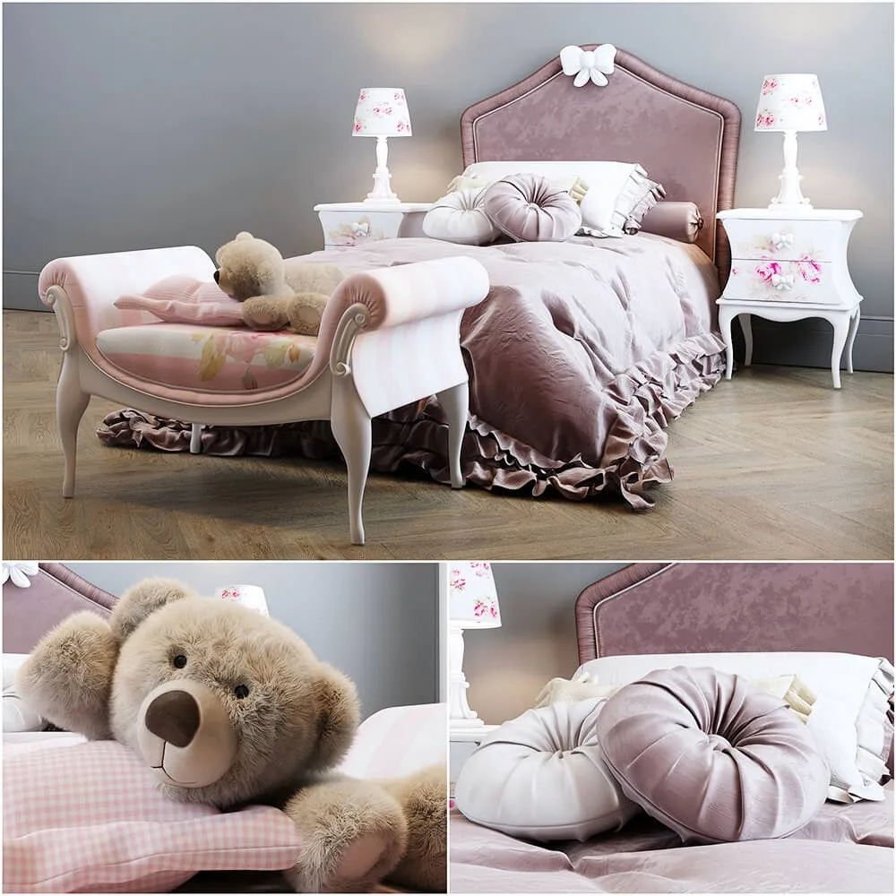 child-room - Collection for children 01 3D Model