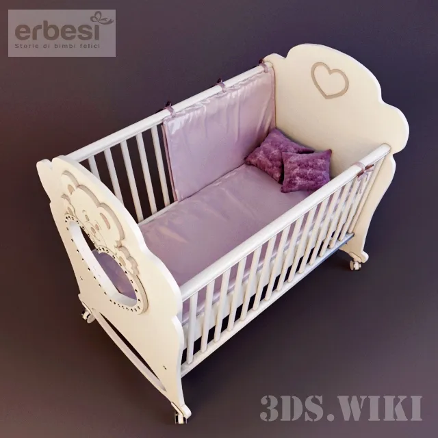 child-room - Cot 3D Model